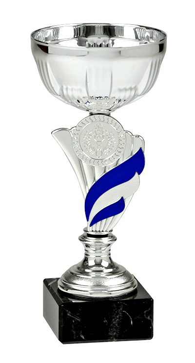 Pohár striebornej farby