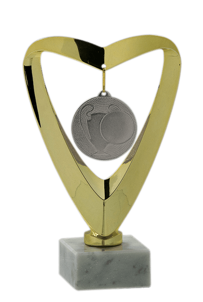 Trofej zlatej farby na medailu