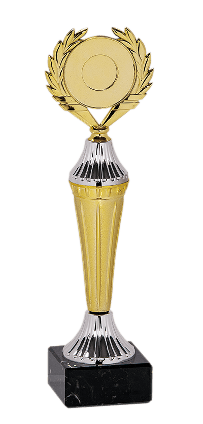 Trofej zlatej farby pre maxi emblém