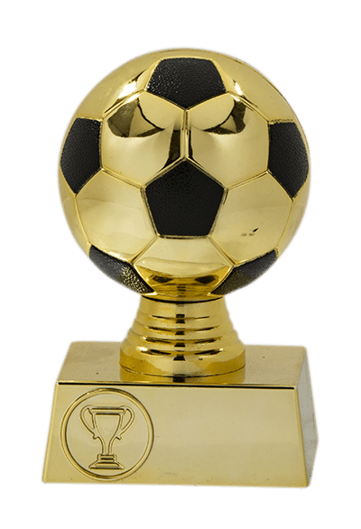 Zlata plastová futbalová trofej