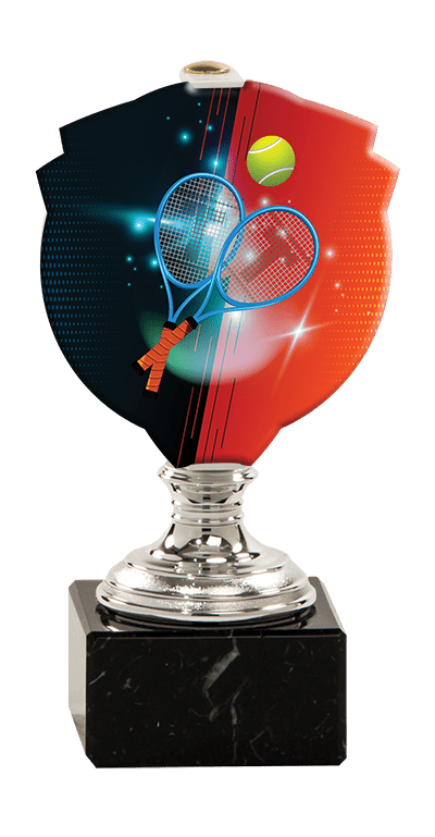 Trofej striebornej farbyPLEXI tenis