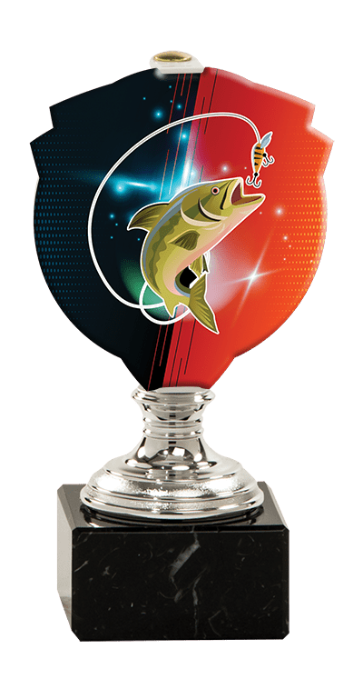 Trofej striebornej farbyPLEXI ryba