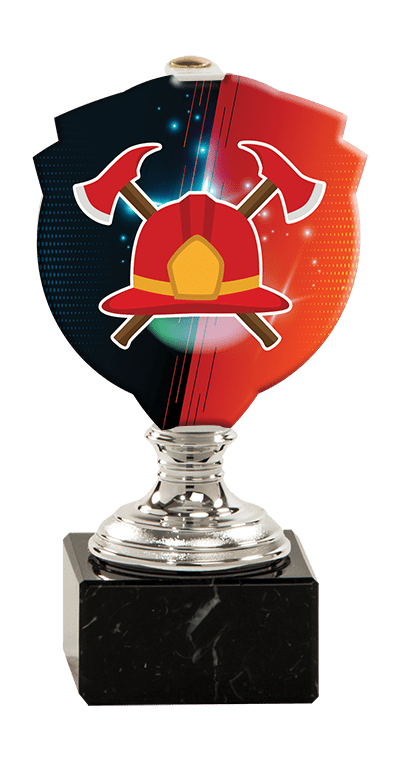 Trofej striebornej farbyPLEXI hasič