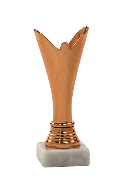 Trofej zlatej, striebornej, bronzovej farby