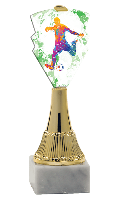 Trofej zlatej farbyPLEXI futbal
