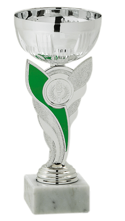 Pohár striebornej farby