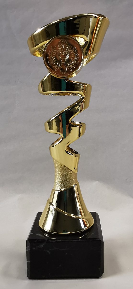 Pohár zlato, striebro, bronz s priestorom na emblém