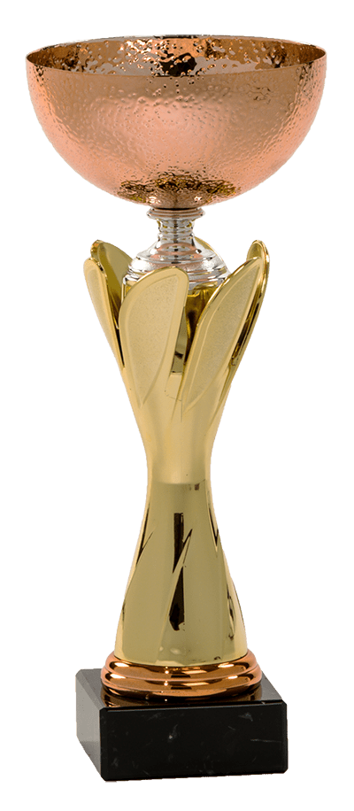 Pohár zlato, striebro, bronz.