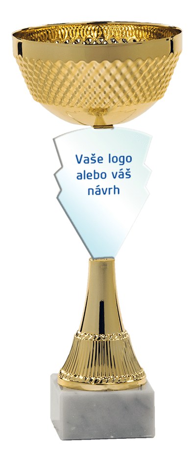 Pohár zlatej farbyPLEXI neutrál