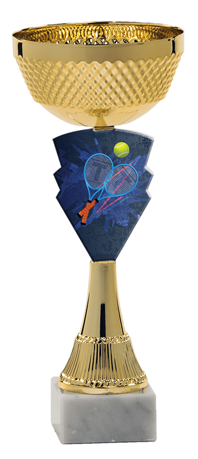 Pohár zlatej farbyPLEXI tenis