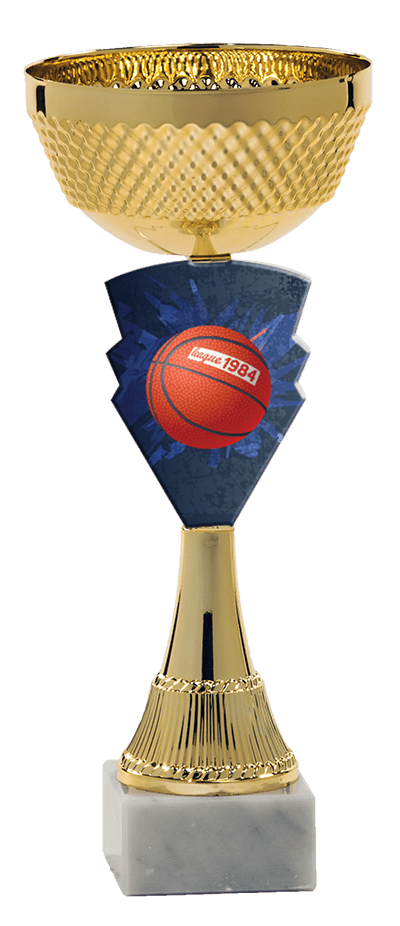 Pohár zlatej farbyPLEXI basketbal
