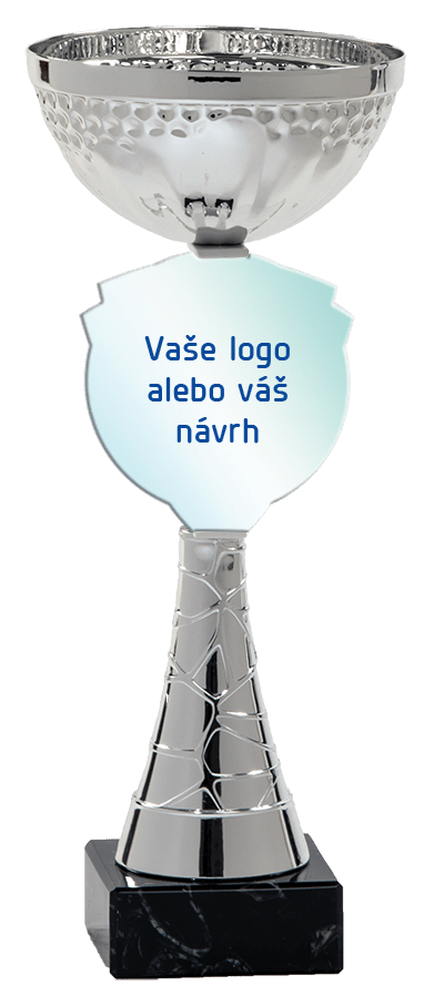 Pohár striebornej farbyPLEXI neutrál