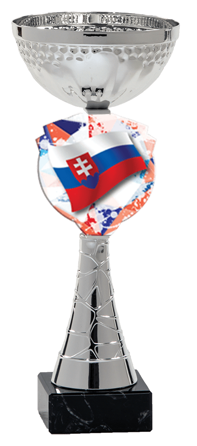 Pohár striebornej farbyPLEXI Slovensko
