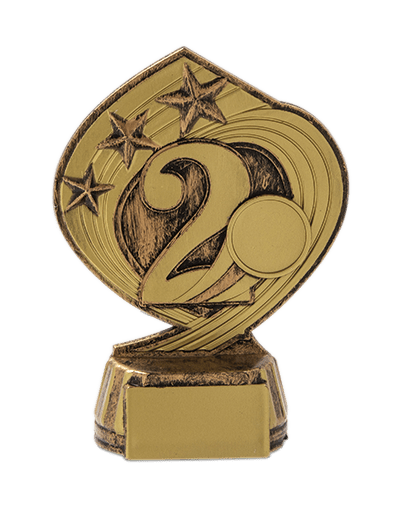 Trofej 1.2.3. miesto s miestom pre emblém