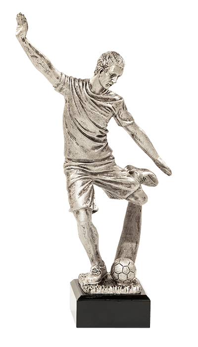 Futbalová figurína s podstavcom