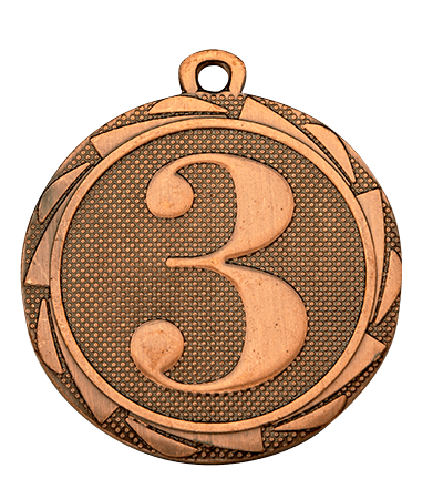 Medaila 1-2-3 Ø: 45mm