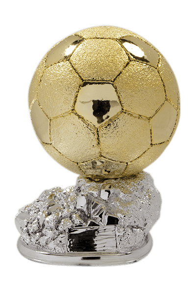 Futbalová figurína zlatá lopta